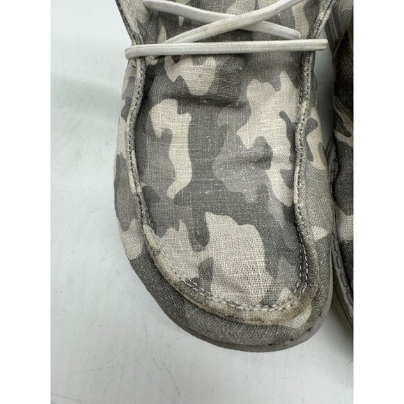Hey Dude Wendy Funk Cloud Camo Sneakers Womens 10 Gray Slip-On Casual Flats - Picture 5 of 14